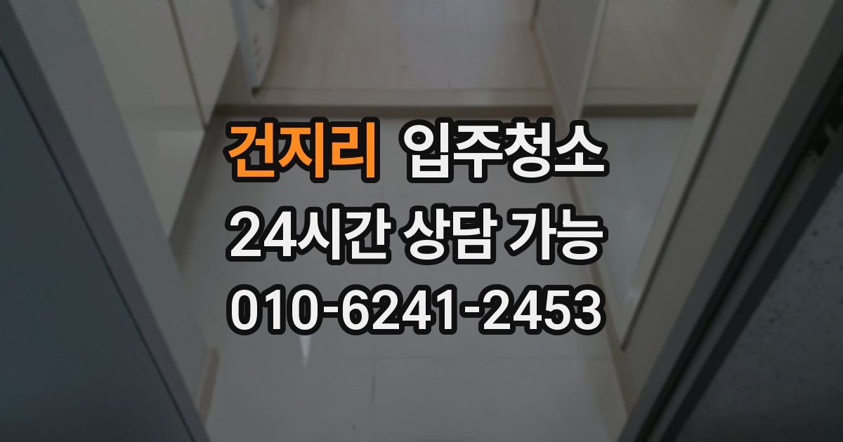 건지리 입주청소