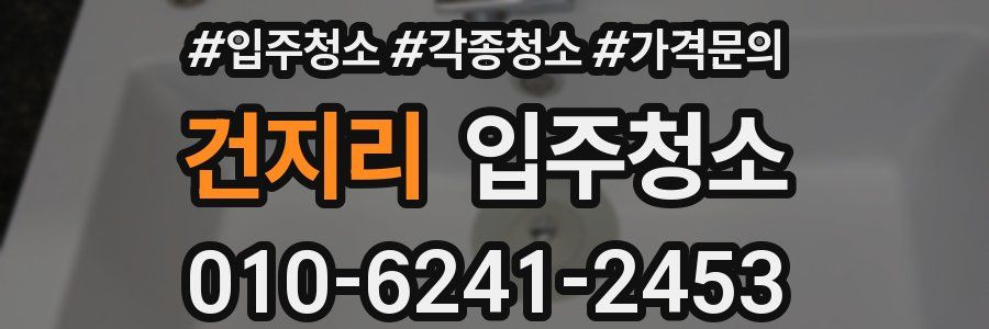 건지리 이사청소