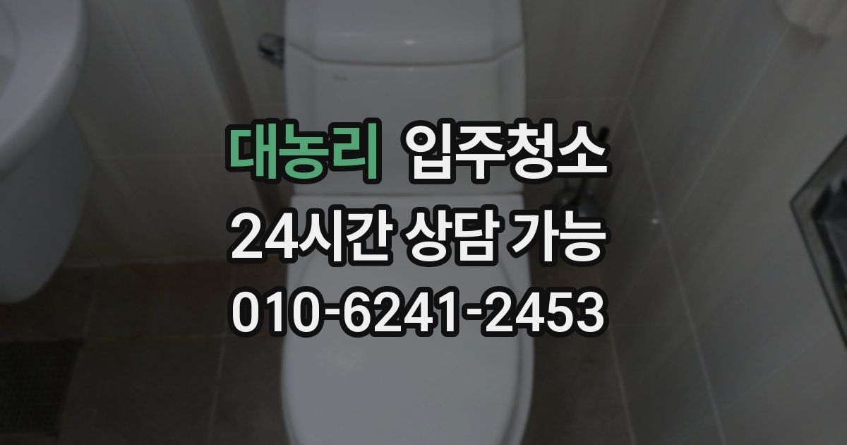 대농리 입주청소
