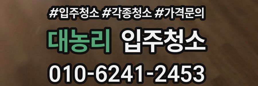 대농리 이사청소