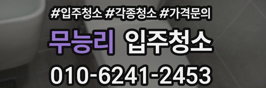 무능리 이사청소