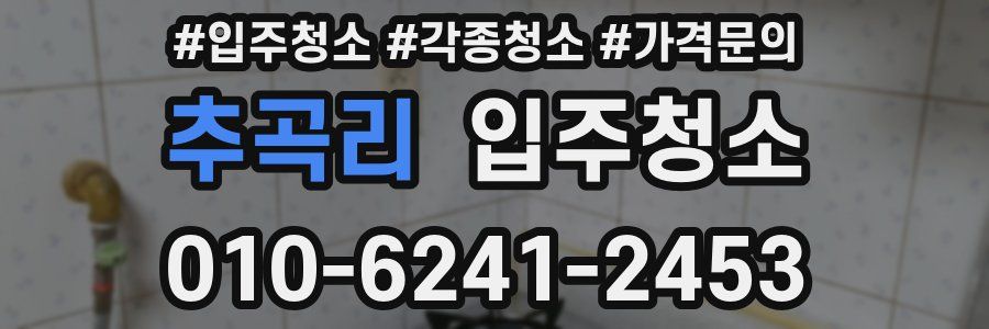 추곡리 이사청소