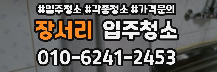 장서리 이사청소