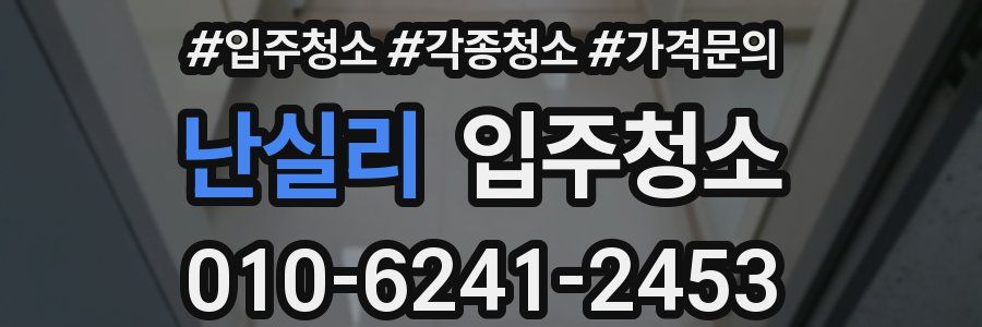 난실리 이사청소