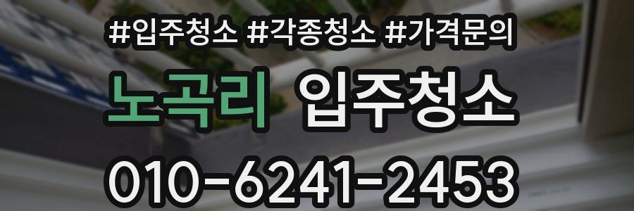 노곡리 이사청소