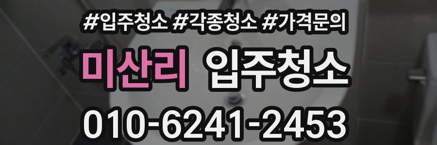 미산리 이사청소