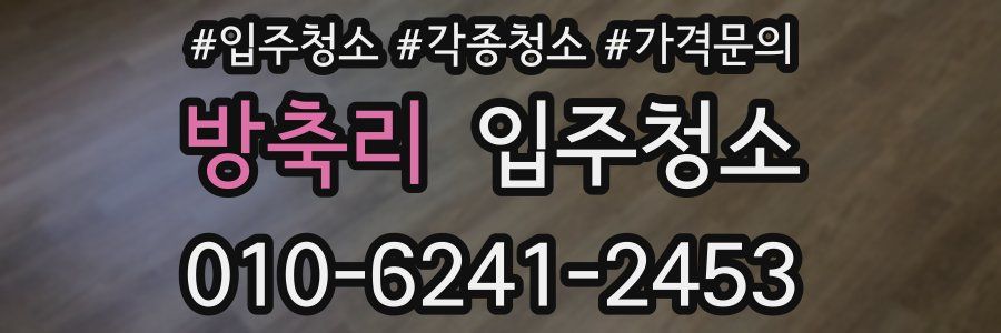 방축리 이사청소