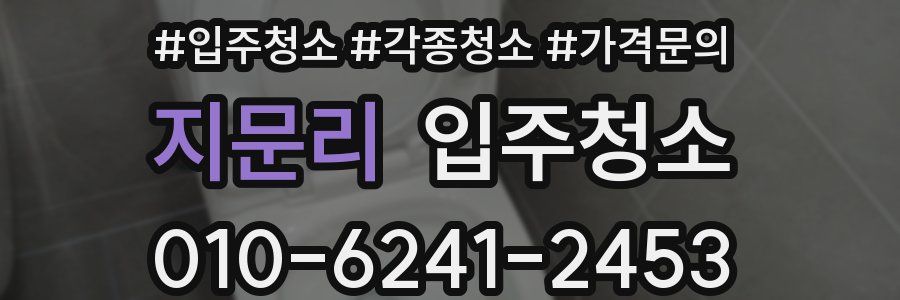 지문리 이사청소