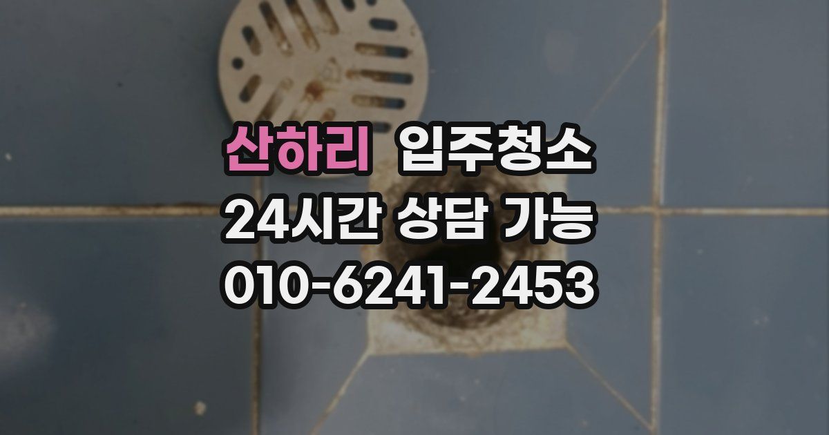 산하리 입주청소