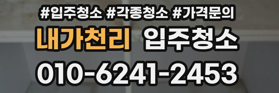 내가천리 이사청소