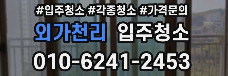 외가천리 이사청소