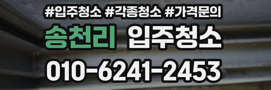 송천리 이사청소