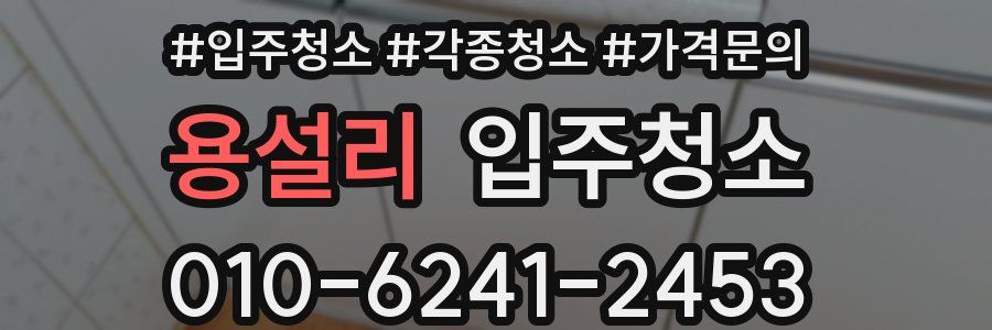 용설리 이사청소