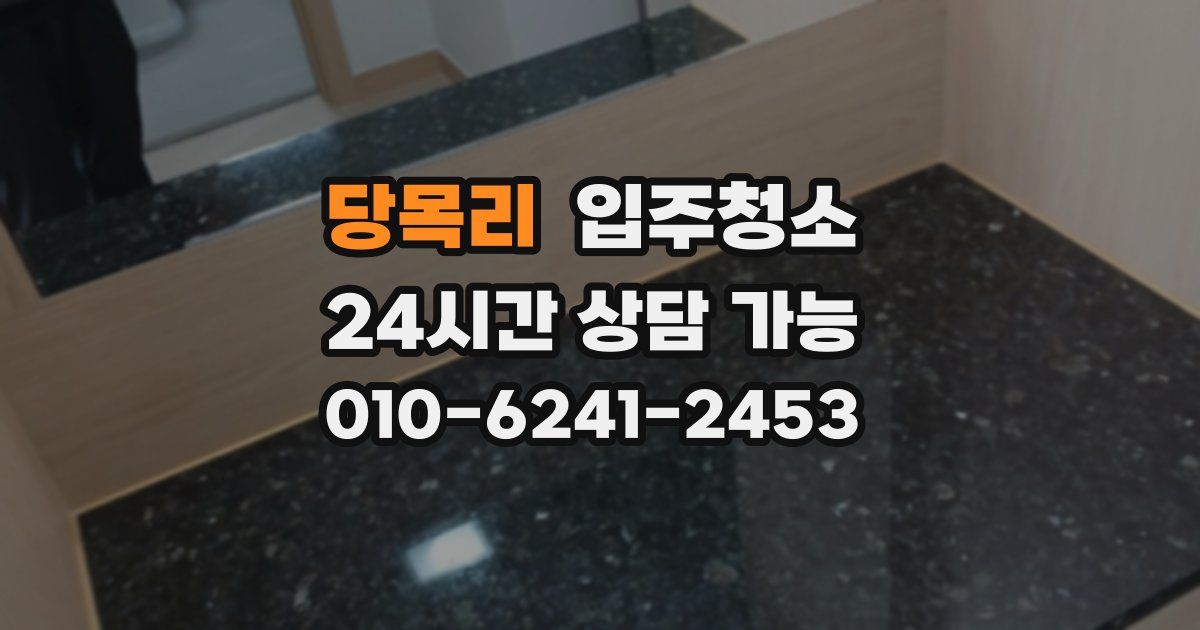 당목리 입주청소