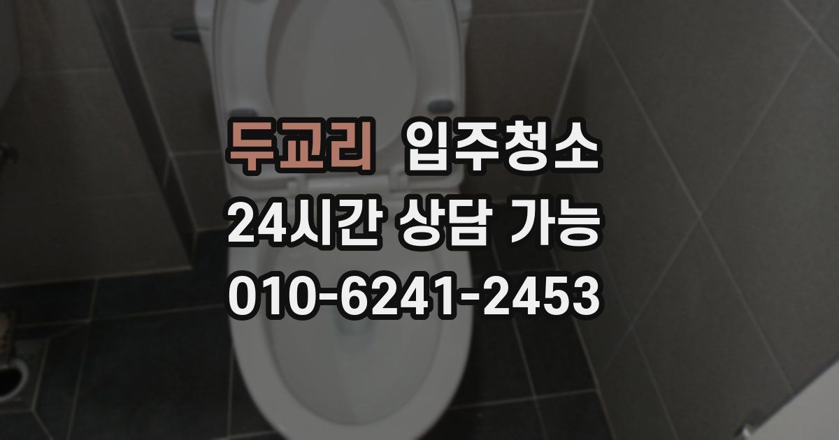 두교리 입주청소