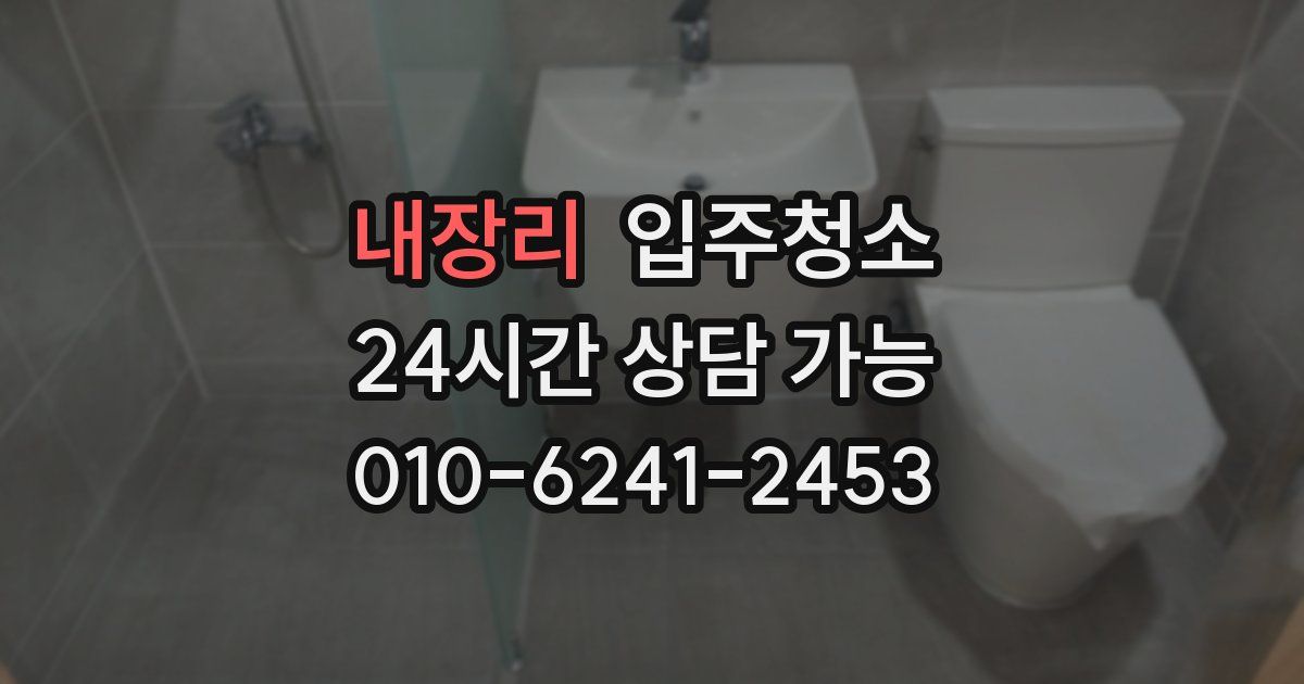 내장리 입주청소