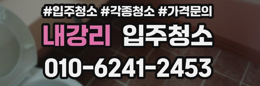 내강리 이사청소