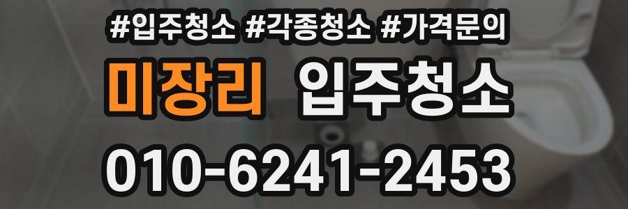 미장리 이사청소