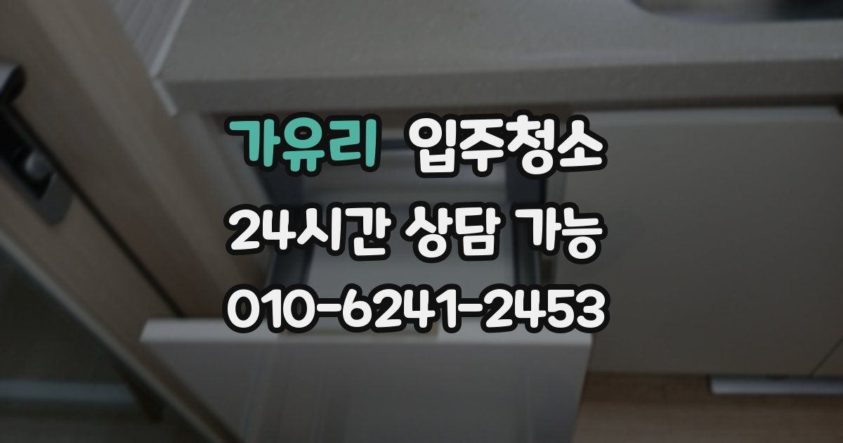 가유리 입주청소