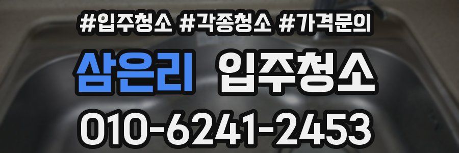 삼은리 이사청소