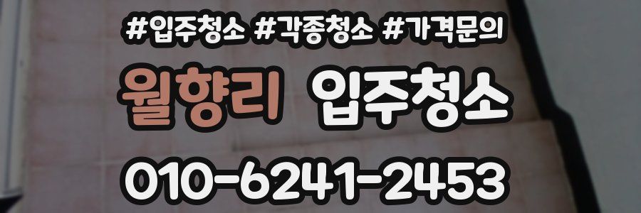 월향리 이사청소