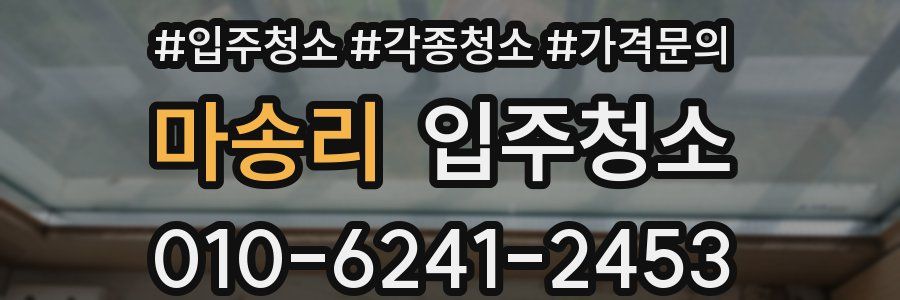 마송리 이사청소