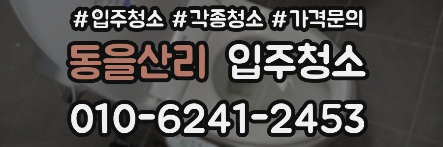 동을산리 이사청소