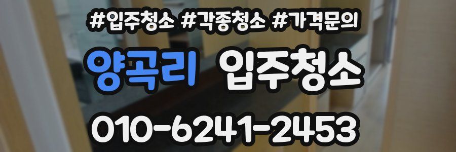 양곡리 이사청소