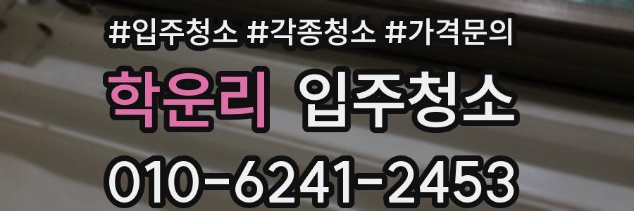 학운리 이사청소