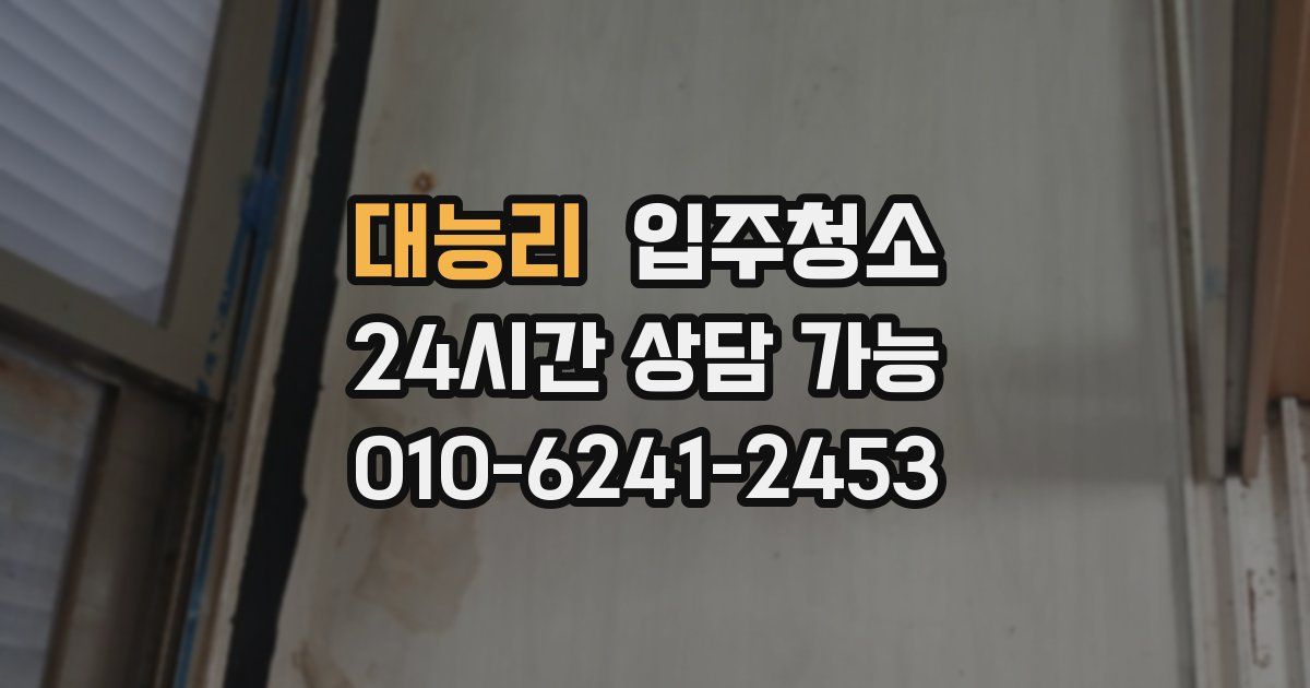 대능리 입주청소