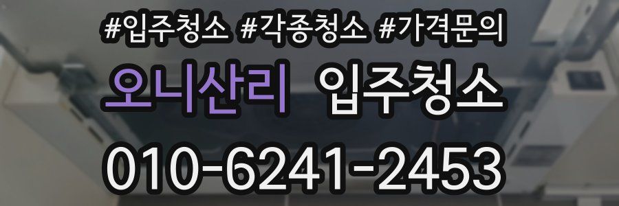 오니산리 이사청소