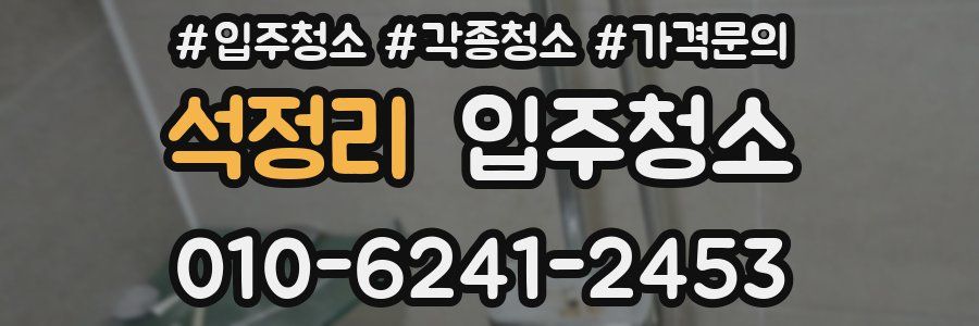 석정리 이사청소