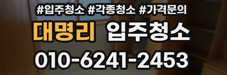 대명리 이사청소