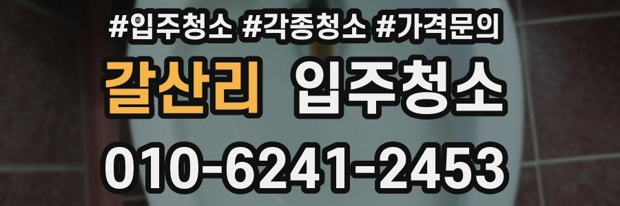 갈산리 이사청소