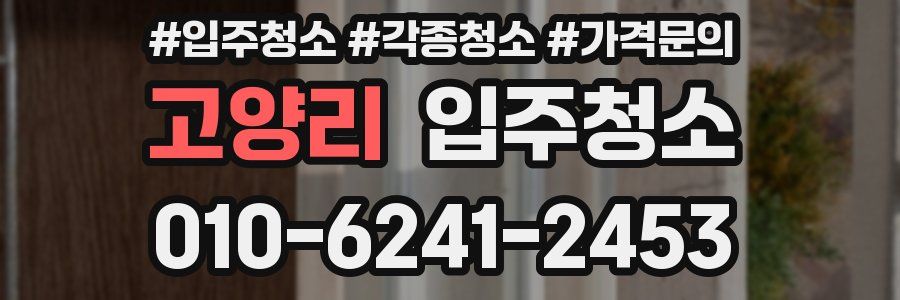 고양리 이사청소