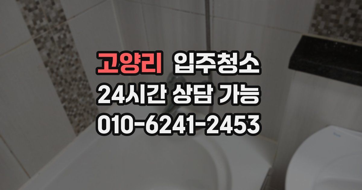 고양리 입주청소