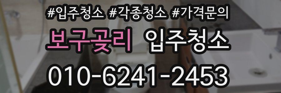 보구곶리 이사청소