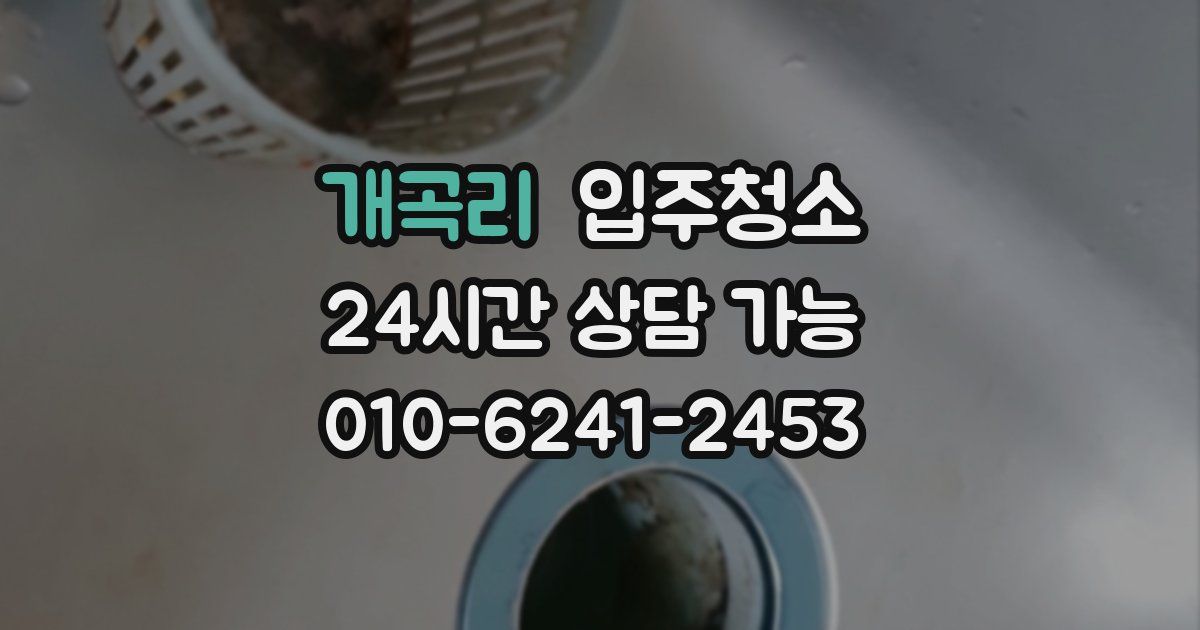 개곡리 입주청소