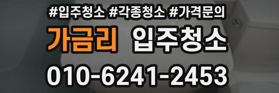 가금리 이사청소