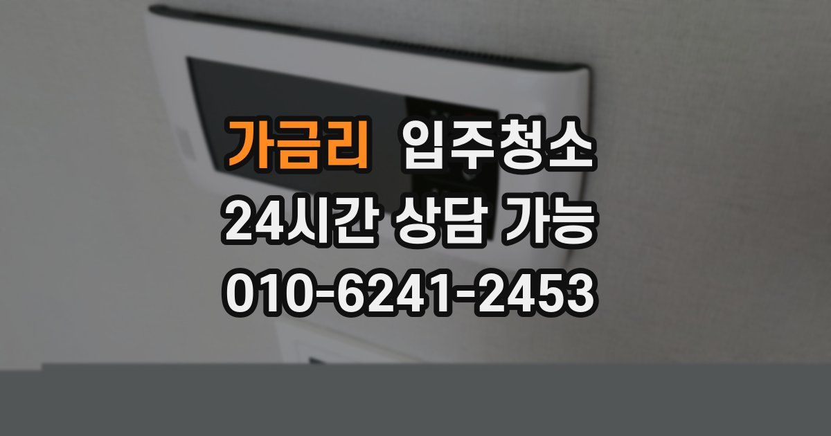 가금리 입주청소