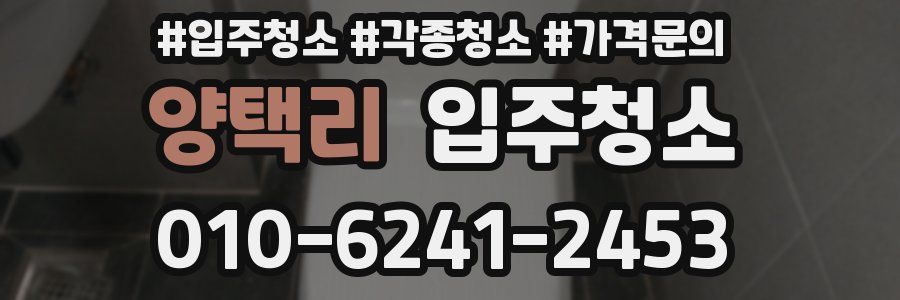 양택리 이사청소