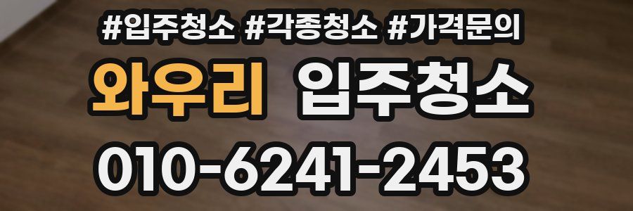 와우리 이사청소