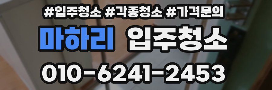 마하리 이사청소