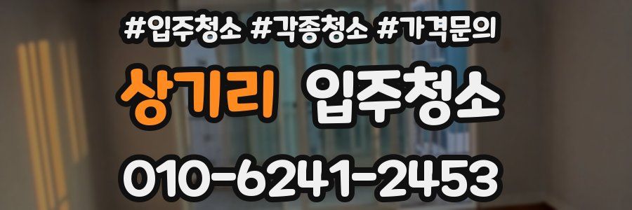 상기리 이사청소