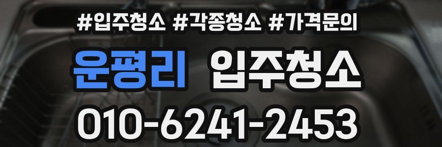 운평리 이사청소