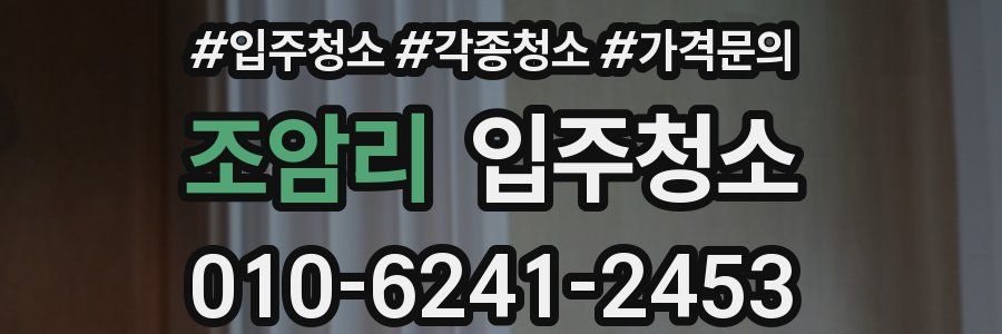 조암리 이사청소