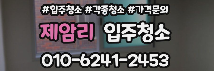 제암리 이사청소