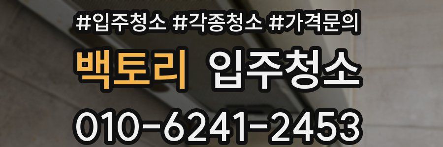 백토리 이사청소