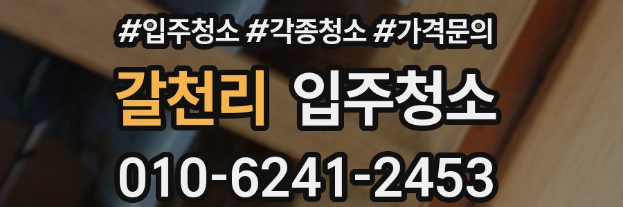 갈천리 이사청소