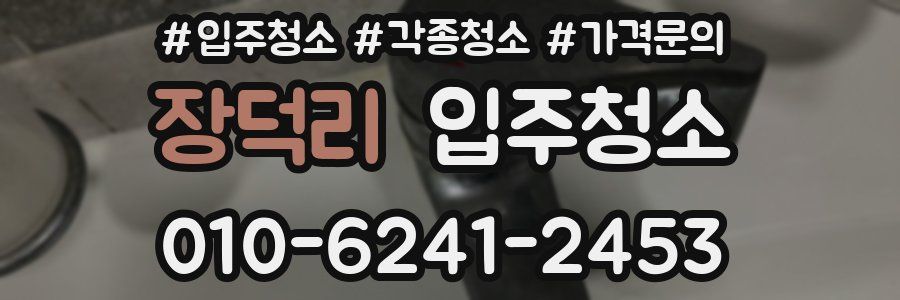 장덕리 이사청소